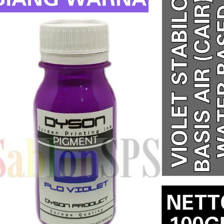 Bestseller Biang Warna Sablon Ungu Stabilo Flo Violet Pigmen