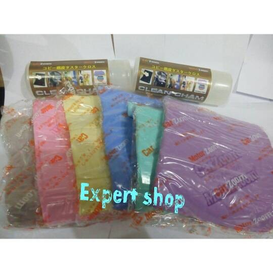 lap kanebo warna warni 6 warna pink biru hijau ungu kuning coklat terbaik