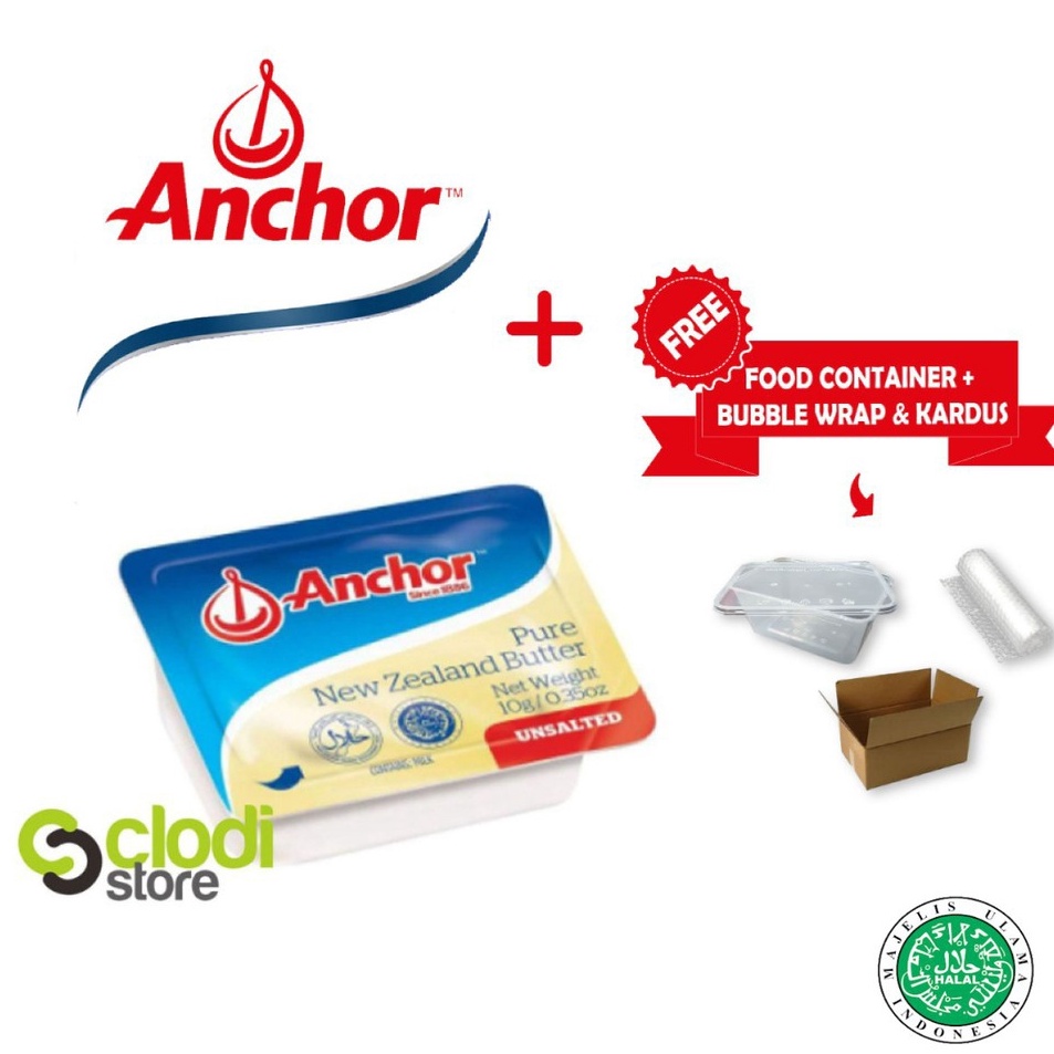

SVYN8530 Anchor Unsalted Butter Mini Portion 10 UB 7g Unsalted Butter MPASI Anak Bayi HALAL Elle & Vire Penambah Nafsu Makan Penambah Berat Badan, BB Booster MPASI Bayi Lemak Tambahan Mpasi Lemak Mpasi Lemak Bayi