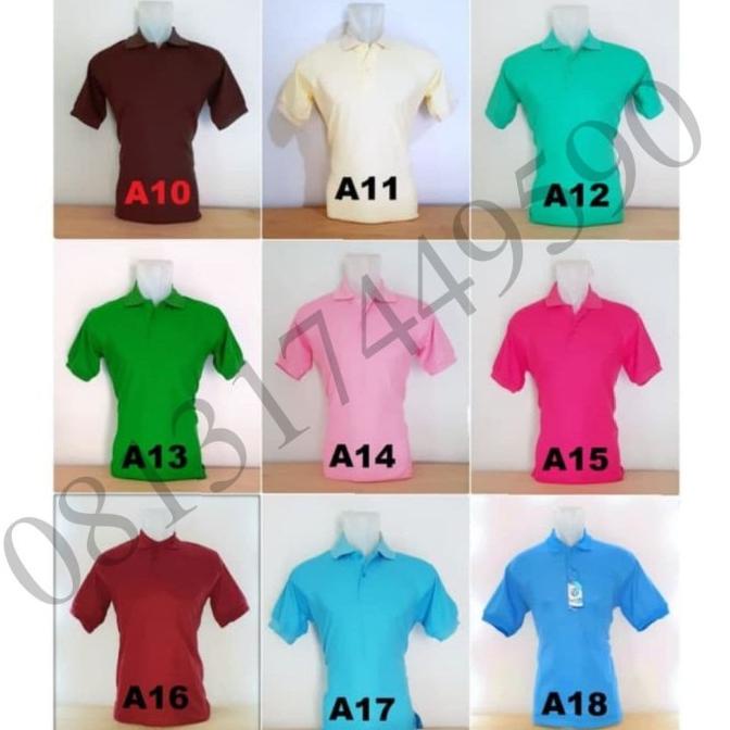 Kaos Kerah Polo Shirt Berkerah Polos / Kaos Polo Polos Merah Polos
