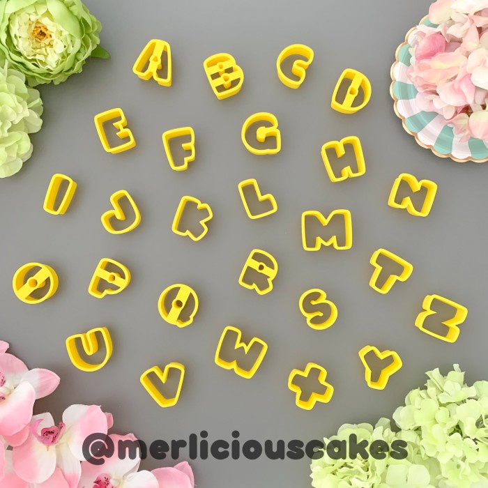 

✅Termurah Grande Chubby Alphabet Cutter Fondant Mold Mould Cake Kue Cetakan Limited