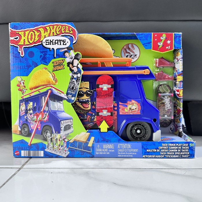 ✨COD Hotwheels Hot Wheels Skate Taco Truck Play Case Bisa Gojek