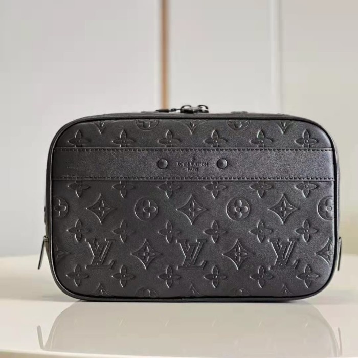 ✨Sale Handbag Pouch Jinjing Clutch Bag Pria Lv2023 Black Mono New Super Vip Bisa Sameday