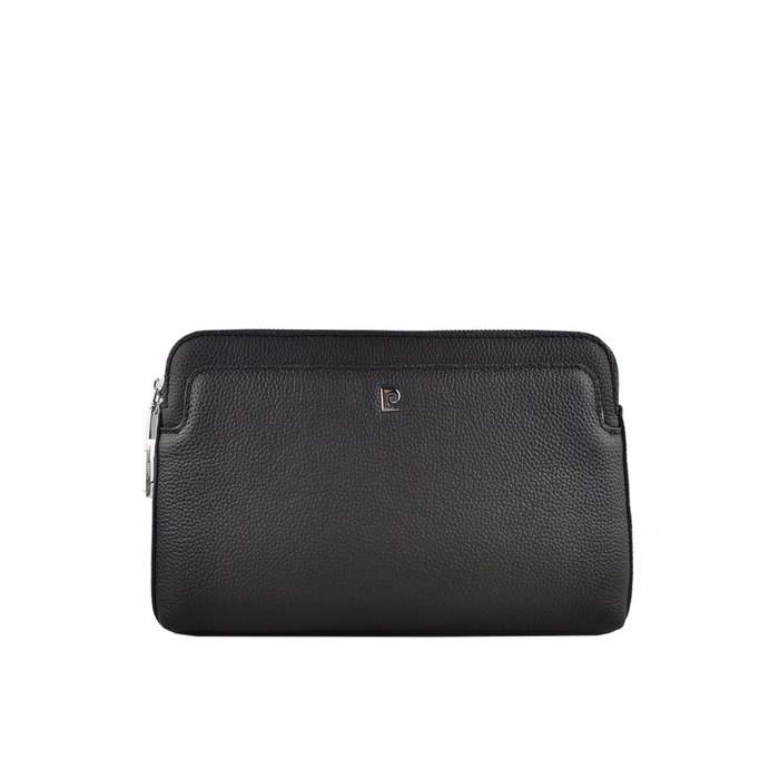 ✨Sale Pierre Cardin Clutch Handbag Leather Tas Pria Kulit 0112825001Bla Bisa Sameday