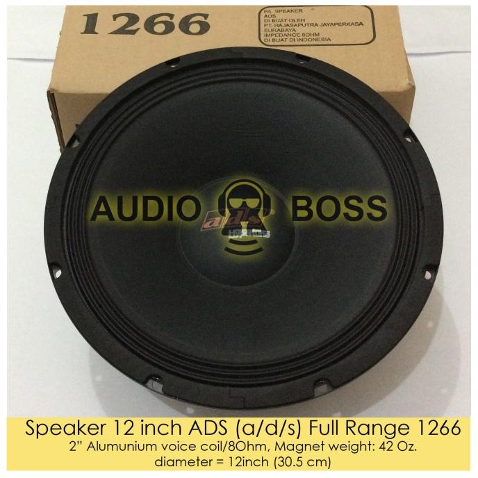 Speaker ADS 12 inch Full Range 1266 - Speaker ADS 12" Full Range 1266