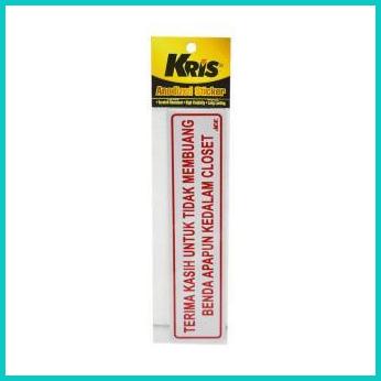 

KRIS STIKER TERIMA KASIH TIDAK MEMBUANG BENDA APAPUN STICKER ANODIZED 20JVLZ3 parts