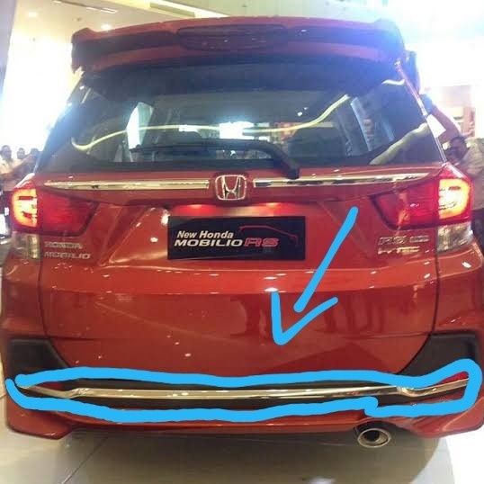✅Original List Chrome Vernekel Bemper Bumper Belakang Honda Mobilio Rs Original Terbaru