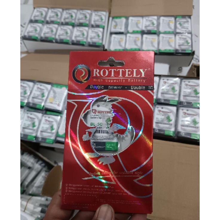 NLQM6971  BATERAI NOKIA BL-5C BL5C BL 5C NOKIA JADUL kapasitas 2050 Mah DOBELPOWER  DOBEL IC MEREK R