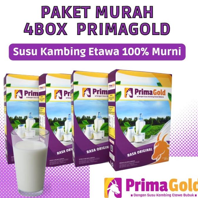 

4 BOX SUSU ETAWA PRIMAGOLD SUSU PRIMA GOLD ORIGINAL ETAWA PRIMAGOLD