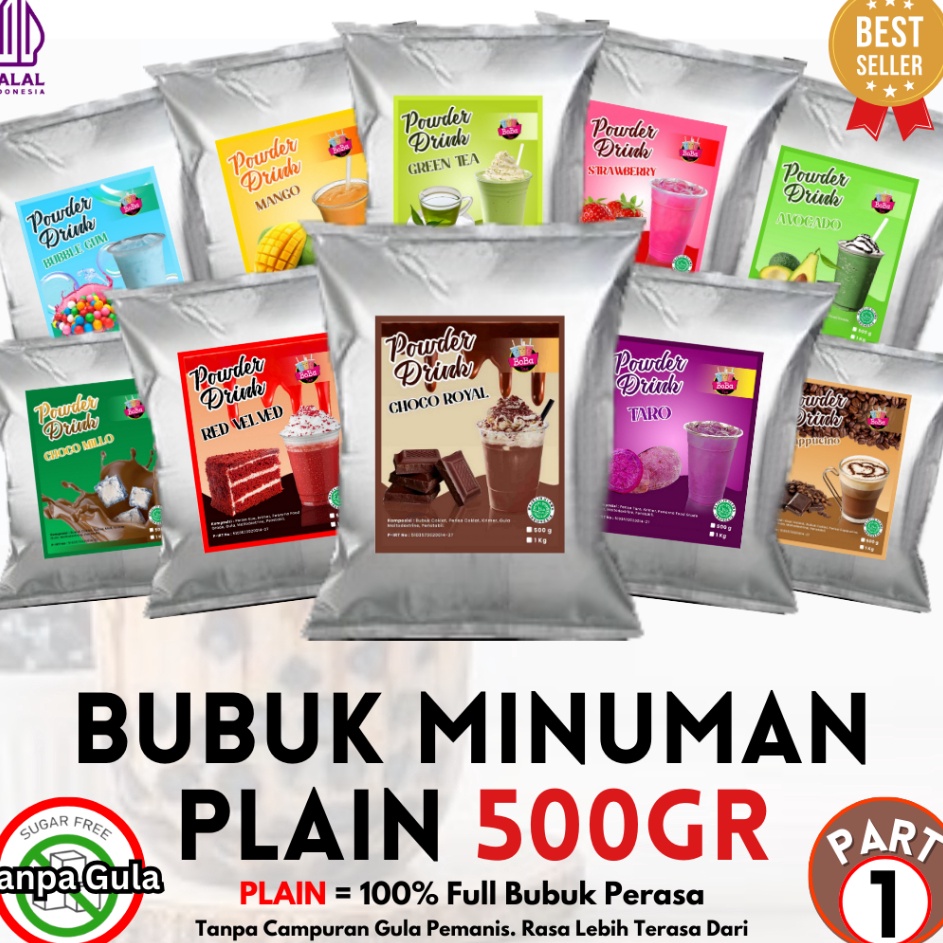 

FYBP9515 (COD )NEW_PRODUCT Bubuk Minuman Rasa PLAIN PART 1 500gr Serbuk Minuman Kekinian