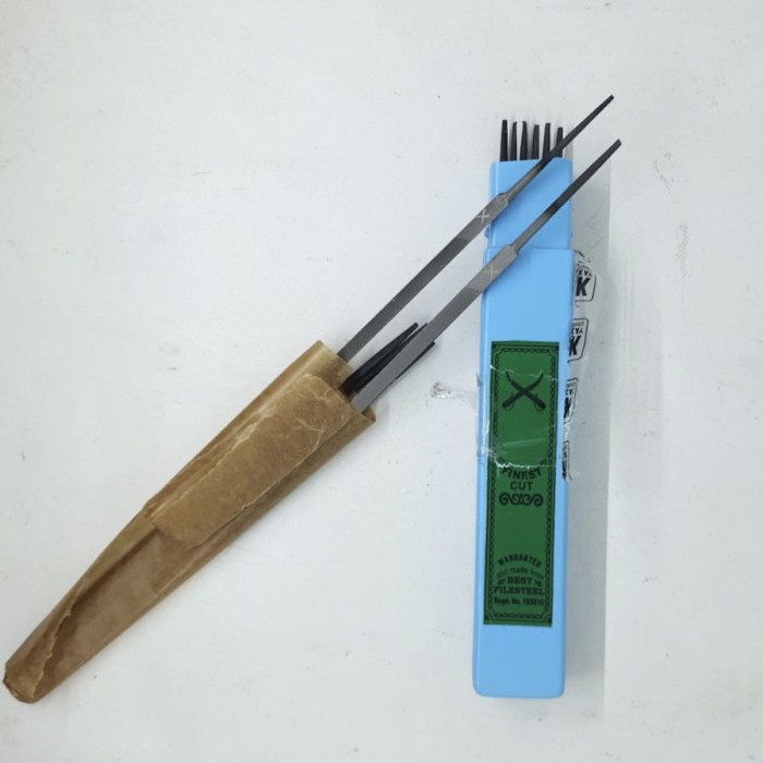 

[12PCS] Kikir Segitiga India Jaykay Cap Pedang Slim Taper Files 5 Inch