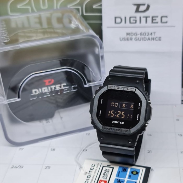 BAYAR DITEMPAT Jam Tangan Digital Pria Digitec MDG-6024T MDG6024T Original Murah /JAM TANGAN ANTI