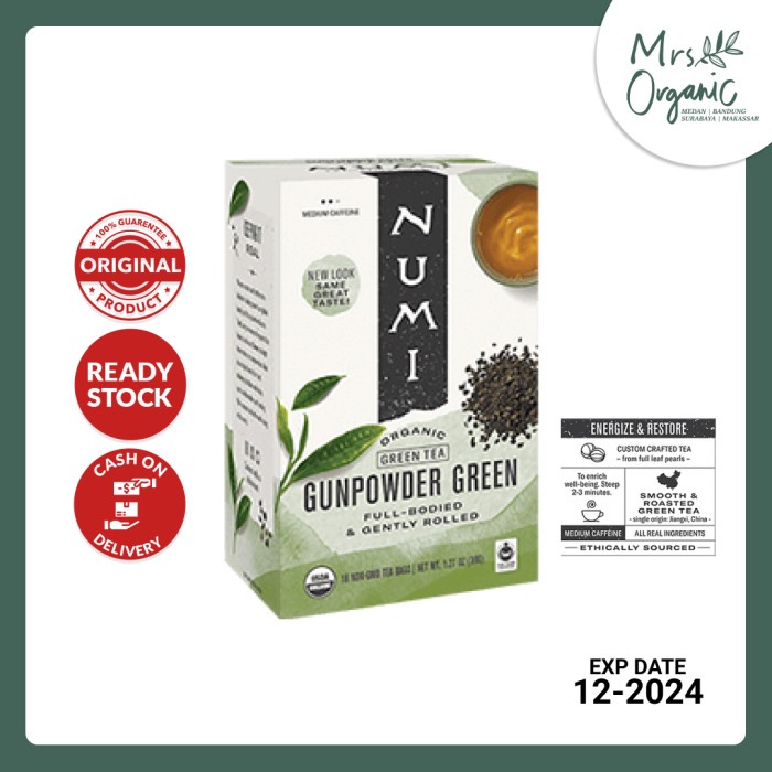 

NUMI - Organic Gunpowder Green Tea - 36g