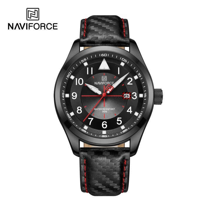 BISA COD Jam Tangan Pria Navi Force Original Tahan Air Quartz 8022 B/R /JAM TANGAN ANTI AIR/JAM