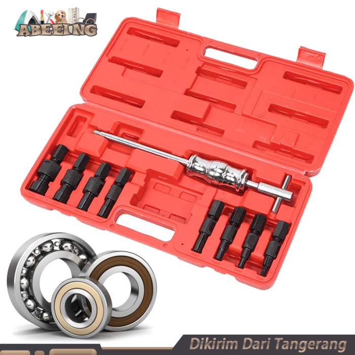 Bearing Puller Inner 9pcs/Set Internal Blind Hole Bearing Puller Set