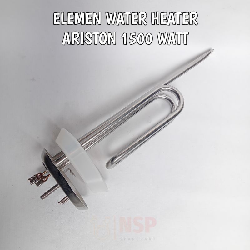 SALE Elemen Water Heater Ariston Lurus 1500W Karet Putih Elemen Water Heater