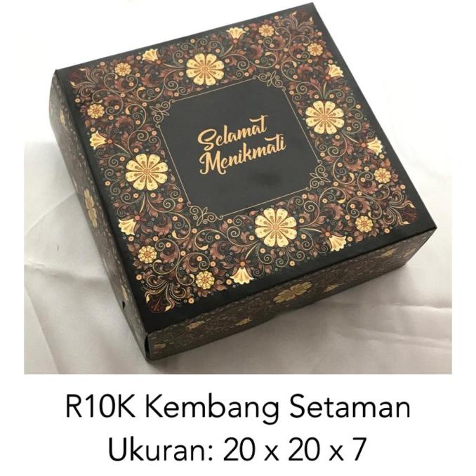 

yang dicari] Dus Kue Kembang Setaman R10K 20 x 20 x 7 /Dus Roti /Dus Kue / Dus Sna