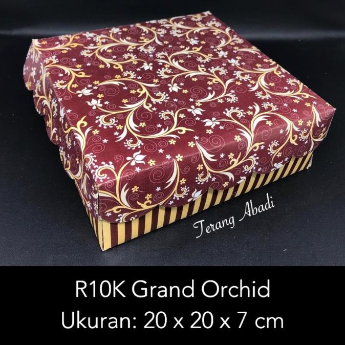 

(:(:(:(] Dus Kue R10K Grand Orchid 20 x 20 x 7 / Dus Roti /Dus Hajatan /Dus Kue