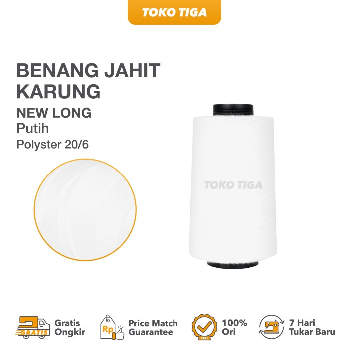 

Benang Jahit Polyester Mesin Jahit Karung Merk NEW LONG