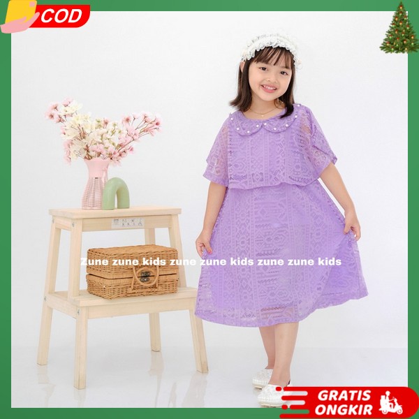 Cantik Drees Qnak Pesta Bagus Gadis Deres Snak Party Import Premium Dtess Anakk Ulang Tahun Masa Kin