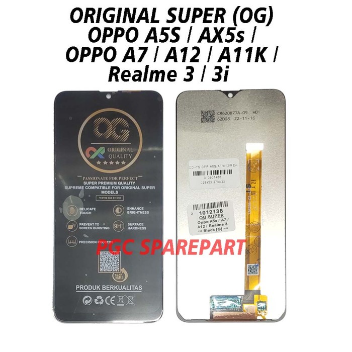 Ori OEM Super LCD Touchscreen Fullset Oppo A5S - A7 - A12 - Realme 3 -