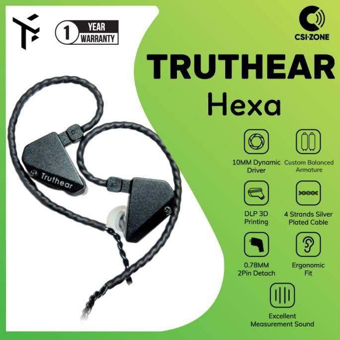 Truthear Hexa 1Dd + 3Ba Hybrid Driver In Ear Monitor Earphone