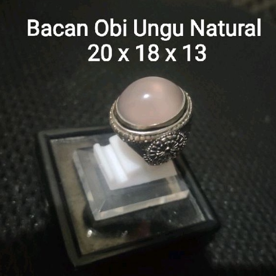 Bacan Obi Ungu Natural Kualitas Giwang batu akik