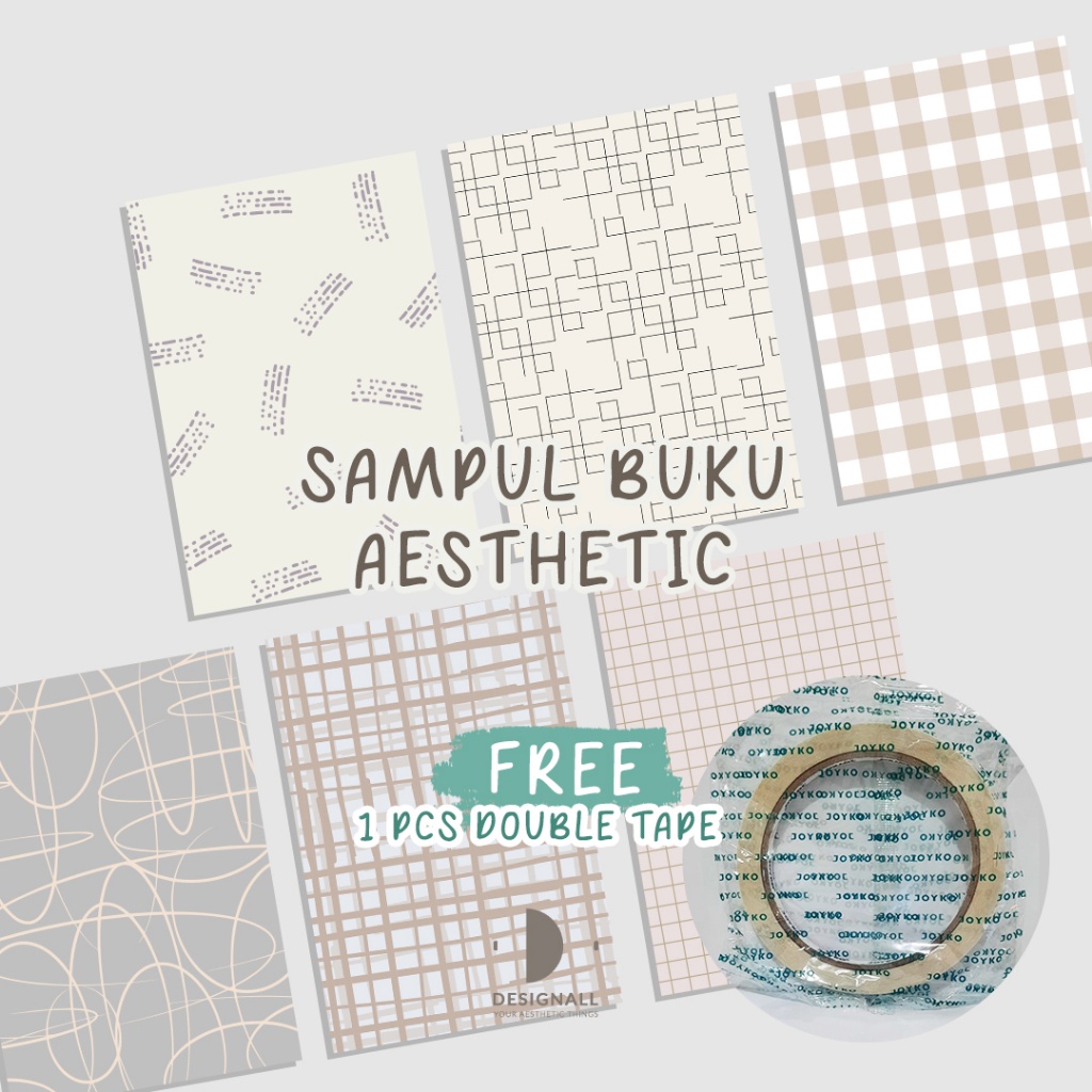 

(Isi 6 Pcs) Designall Sampul Buku Aesthetic - Sampul Buku Motif - Sampul Buku Bigboss / Sidu - Sb