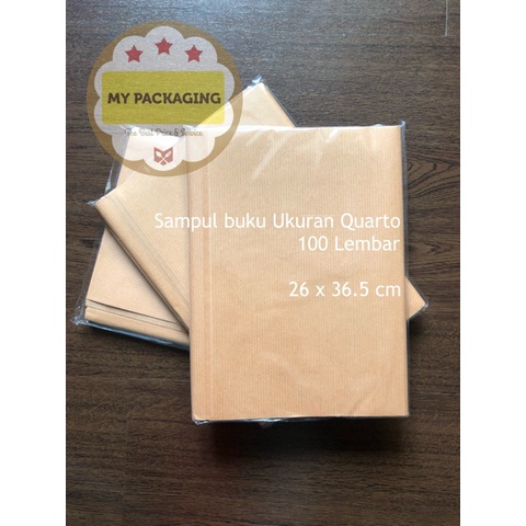 

Sampul Buku Kertas Coklat / Sampul Kraf Boxy - Quarto