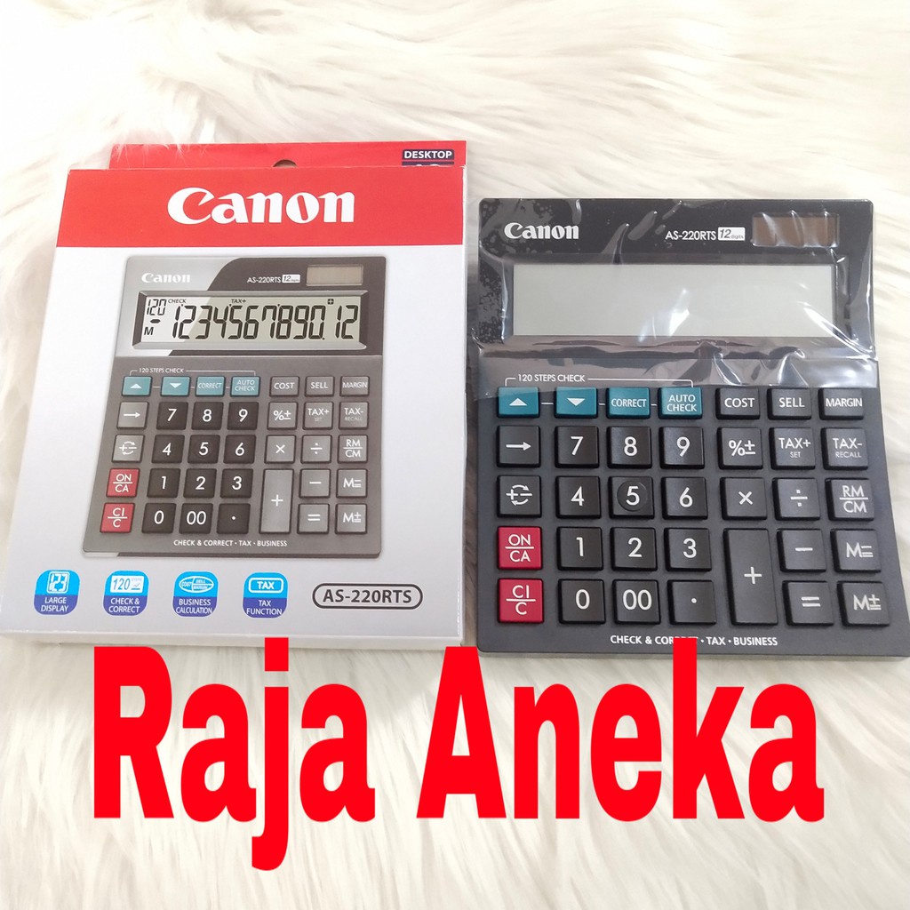 

Canon Calculator Kalkulator As-220Rts Lebar 12Digit Che Correct As 220Rts