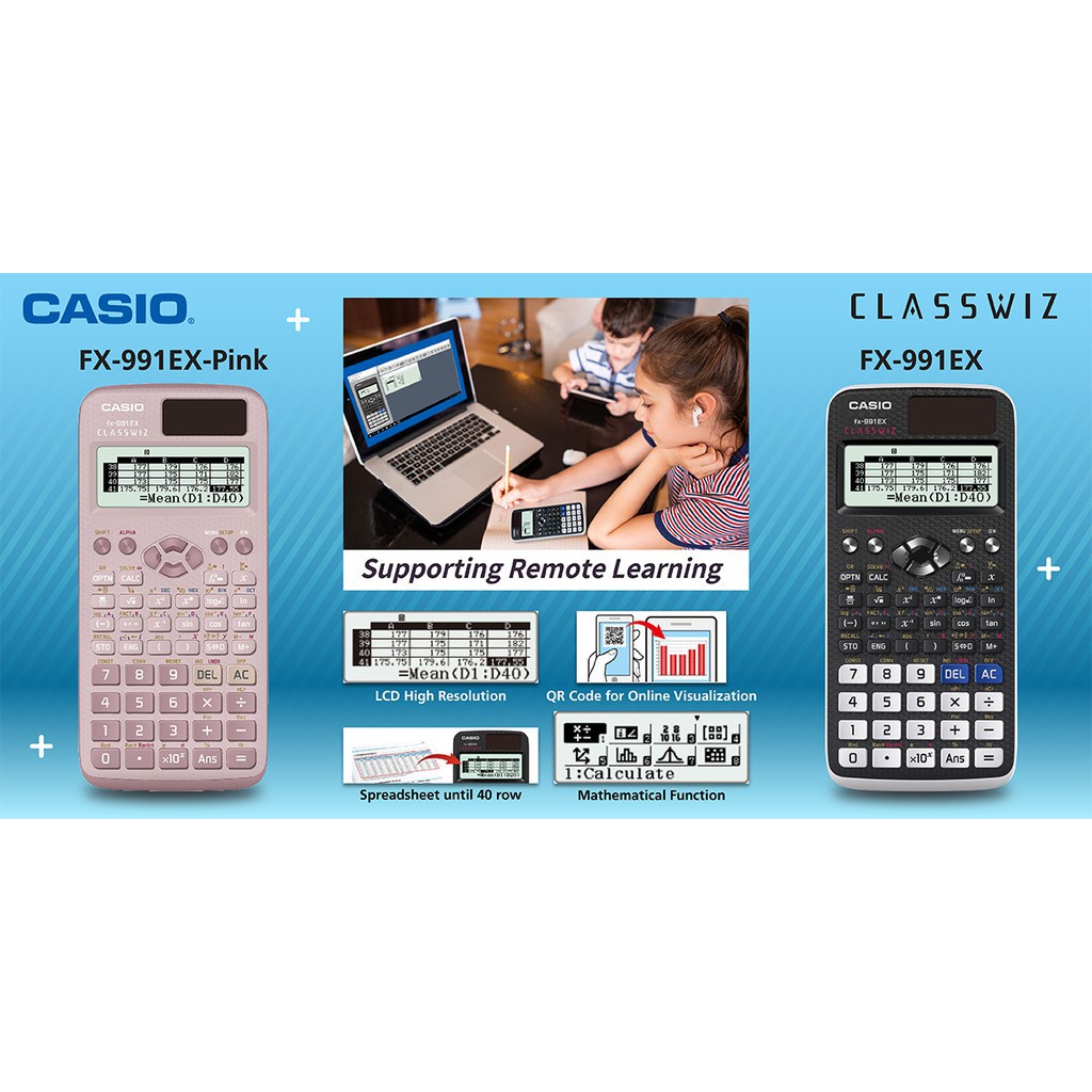 

Casio Calculator Fx-991Ex - Kalkulator Sekolah Kuliah - Internasional - Classwiz - 552 Fungsi