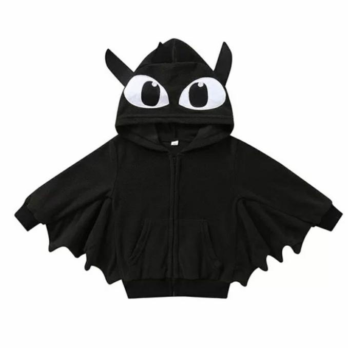 Toothless dragon kids jacket Halloween costume Bat train your Dragon