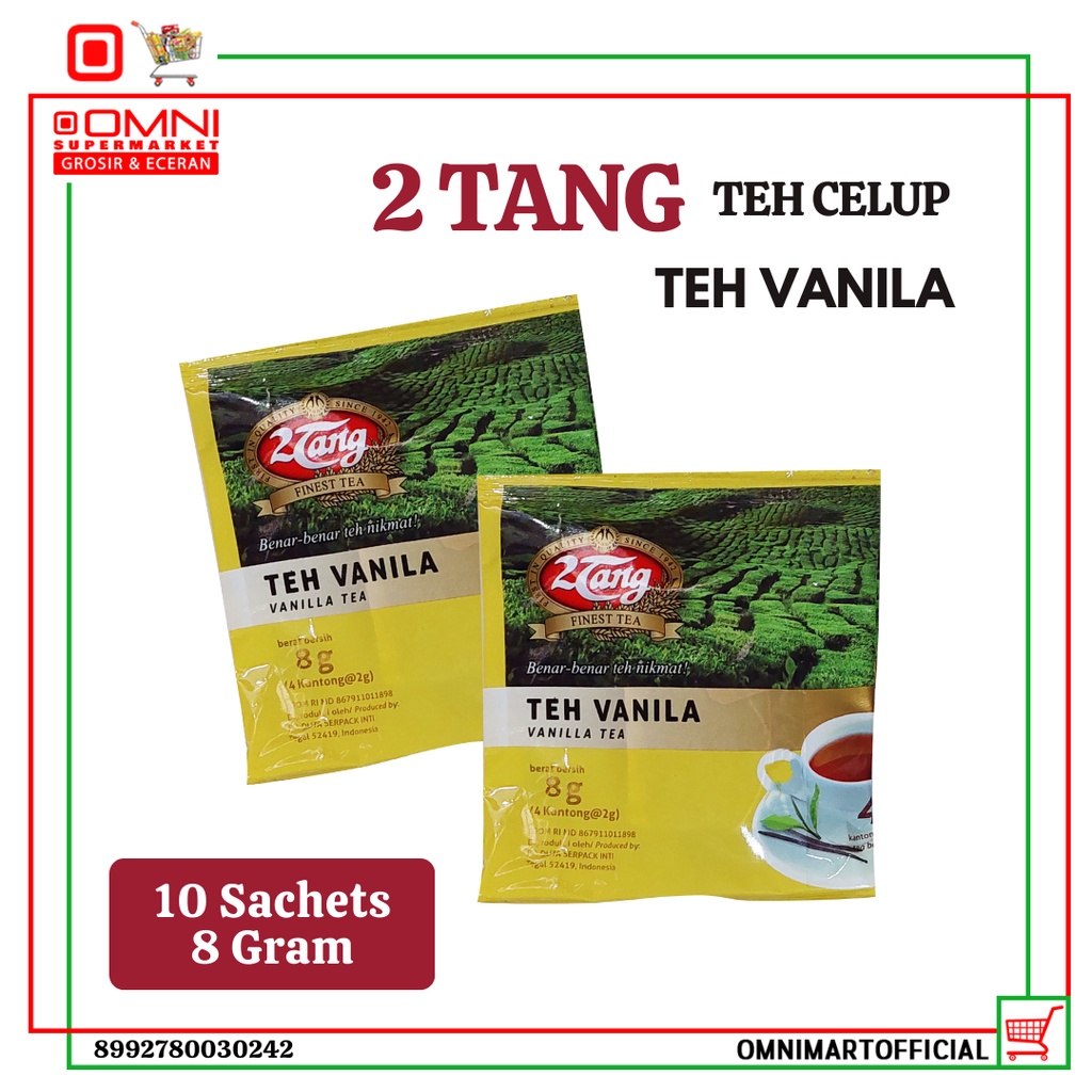 

TEH 2 TANGVANILA TEA RENCENG BUBUK 10 SACHETS