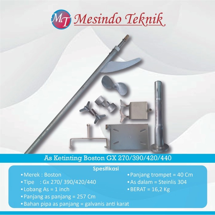 As Ketinting Perahu Longtail 1 Inch Gx-270/390/420 Merek Boston Terbaru