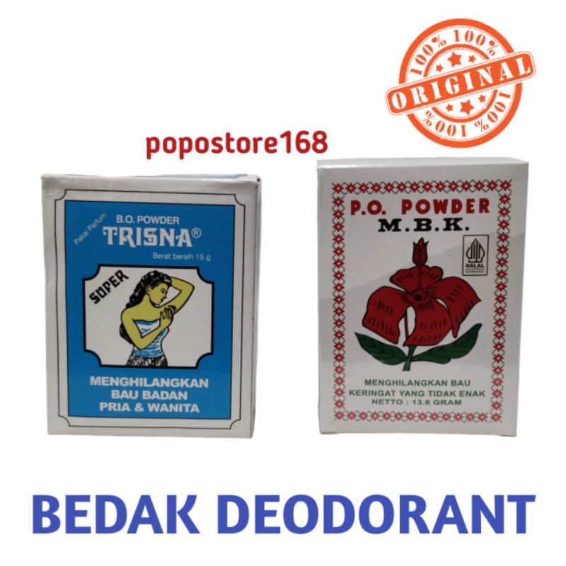 TRISNA BEDAK KETIAK/ MBK POWDER/ TRISNA POWDER/ BEDAK M.B.K - MENGHILANGKAN BAU KERINGAT YANG TIDAK 