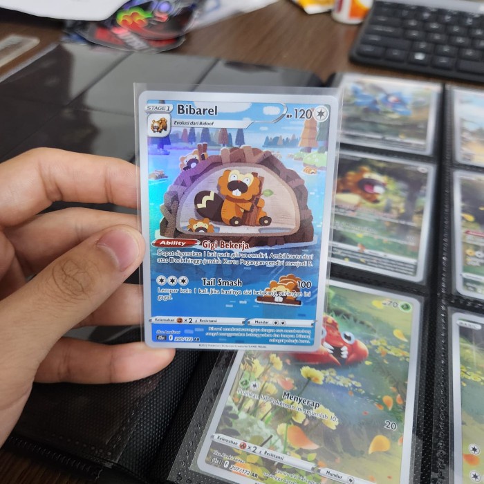 Kartu Pokemon Indonesia - Vstar Semesta - Bibarel Ar