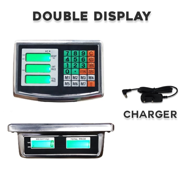 INDIKATOR KEPALA TIMBANGAN DIGITAL TIMBANGAN DUDUK ELEKTRONIK CHARGER