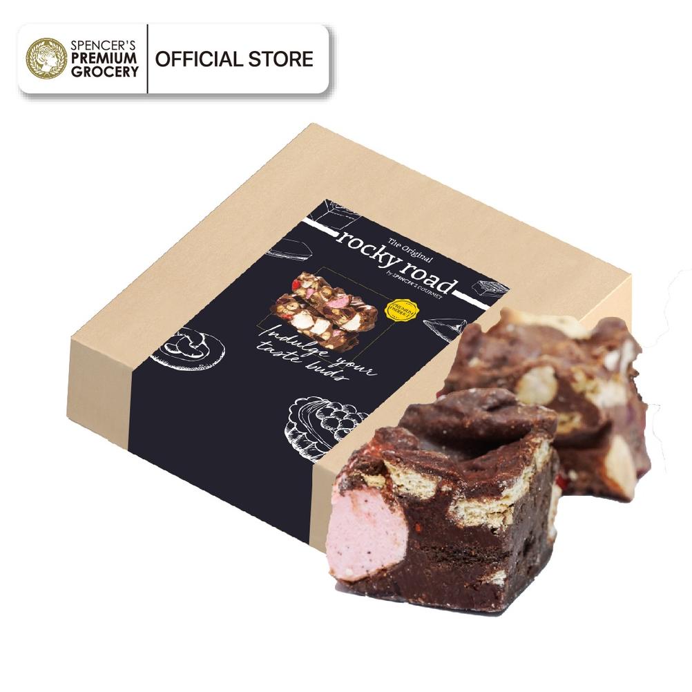 

| rocky road - belgian dark choco
