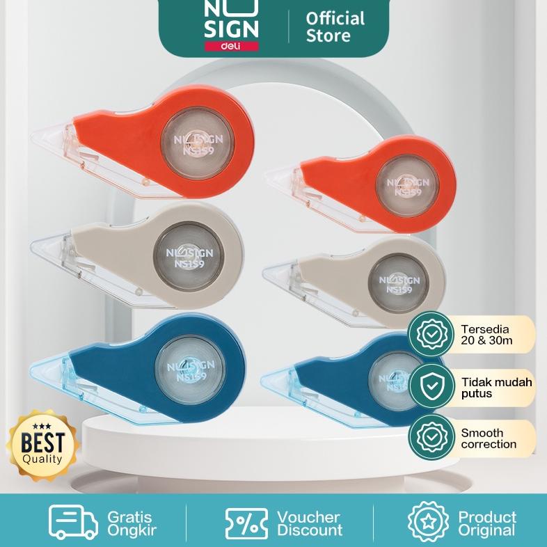 

Nusign Correction Tape / Pita Koreksi 30 20 Meter Sangat Halus Merekat Sempurna ENS159 ENS160