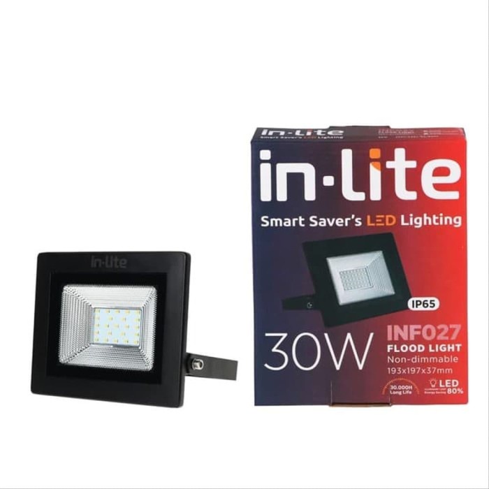 Promo Lampu Sorot / Flood Light Led Inlite 30 Watt
