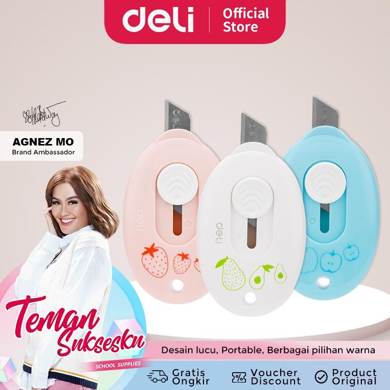 

Deli Mini Cutter / Pisau Kecil Portabel Lucu Membuka Paket Pisau Tajam SK5 E2050F
