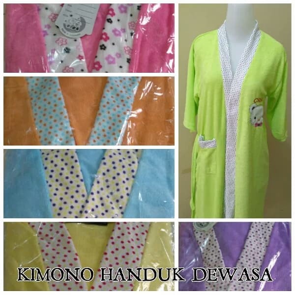 Kimono KIMONO HANDUK/BAJU MANDI UKURAN REMAJA/DEWASA HARGA PROMO GROSIR MURAH(R4K2) Kimono Wanita Ju