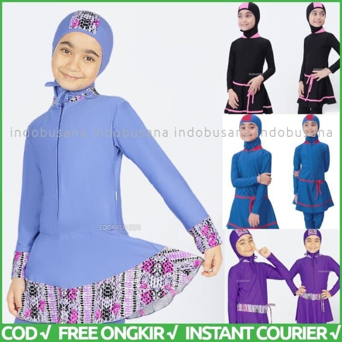 Promo Baju Renang Anak Perempuan Muslim Usia Sd Baju Renang Muslimah Edora
