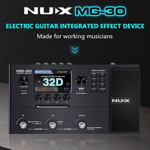 NUX MG30 MG 30 MULTI EFFECT DIGITAL EFEK GITAR