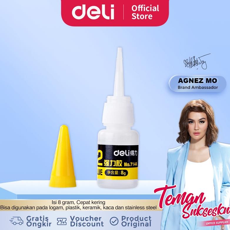 

Deli Lem Super Glue 8g Menempel dan Merekat Kuat 7144