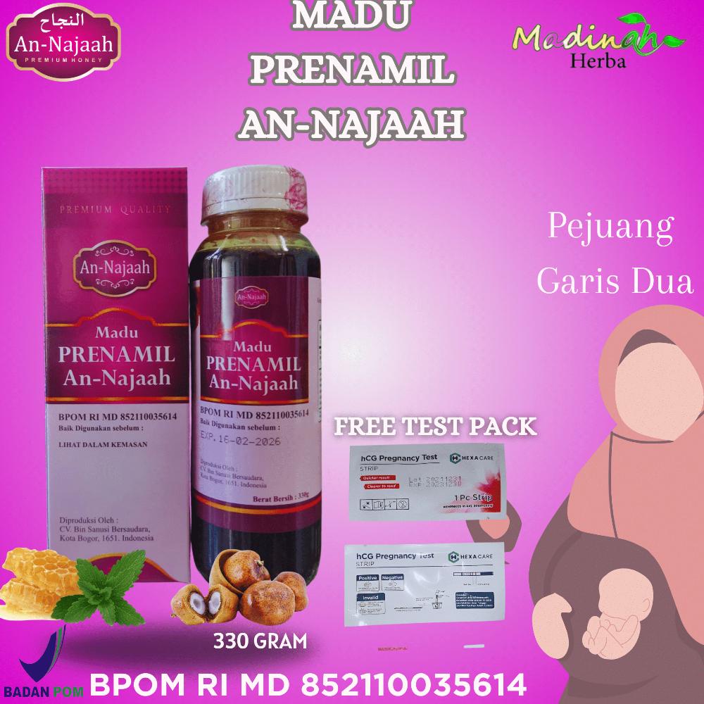 Terbaik Madu PROMIL Zuriat Plus Kurma Muda Suami Istri | GRATIS 1 TES PACK | Ganti Kemasan Madu Pren