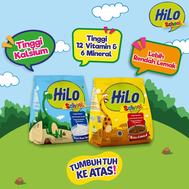 

Trendy HiLo School Chocolate Gusset 350 gram (10 Sachet) - Susu Tinggi Kalsium .,