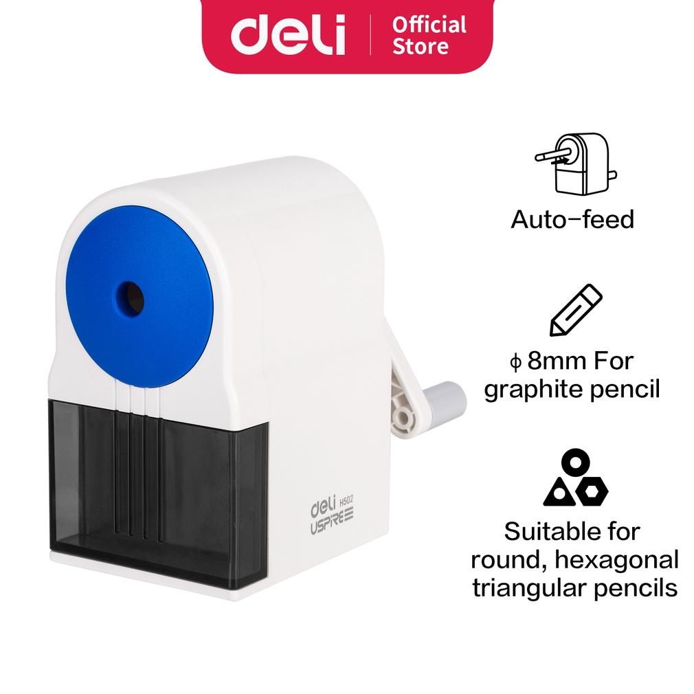 

Deli Sharpener / Rautan Pensil dengan Pengatur Ketajaman Warna Putih EH502