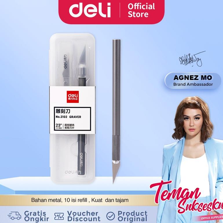 

Deli Graver / Cutter Ukir Bahan Metal, Dengan Refill 10pcs 2102