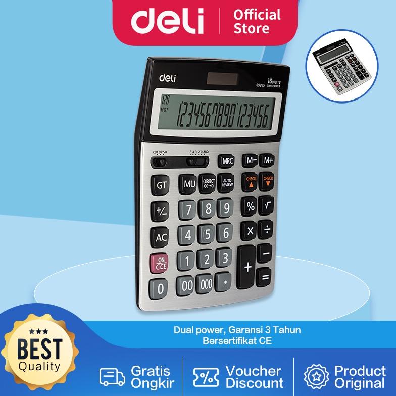 

Deli Kalkulator 120 Check 16 Digit Garansi 3 Tahun LCD besar dan kualitas tinggi E39265